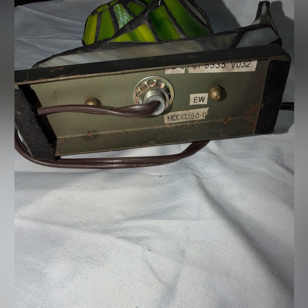 Vintage Tiffany-Style Stained Glass Snail Accent Lamp – Whimsical Night Light - Picture 6 of 9